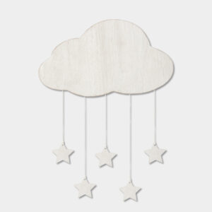 Wood cloud with stars