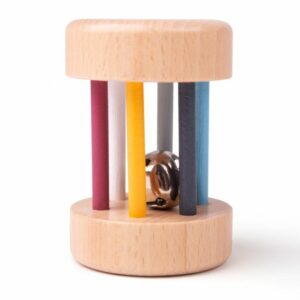 wooden roll rattle