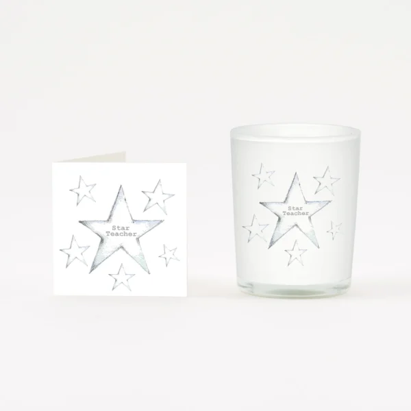 star teacher boxed candle