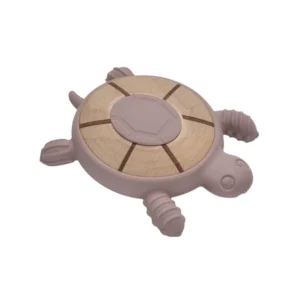 Baby Turtle Teether- pink haze