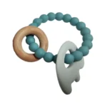 Elephant Teether Beads- ocean blue