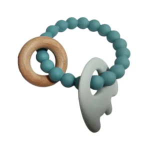 Elephant Teether Beads- ocean blue