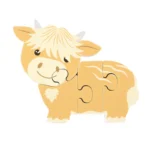 Highland Cow Wooden Puzzle