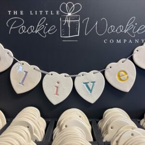 ceramic bunting choose your letters and colours!