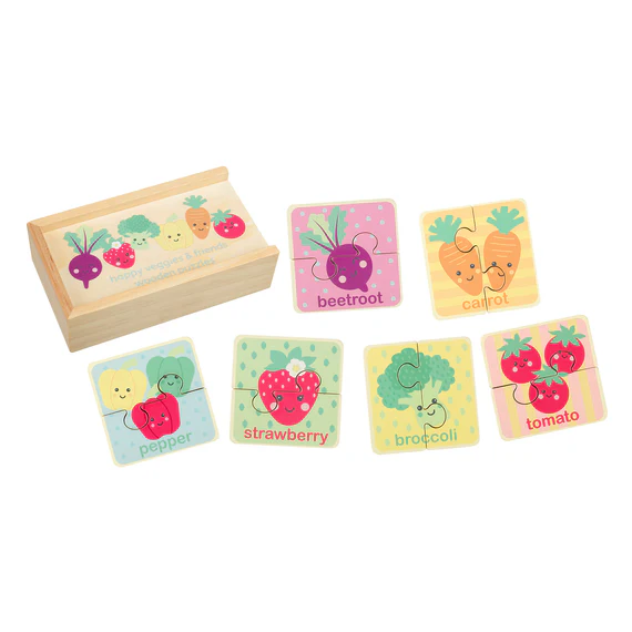 Happy Veggies Puzzle Set
