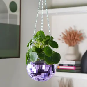 Disco Ball Planter- Lilac