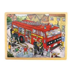 Fire engine tray puzzle