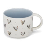 Hen mug blue