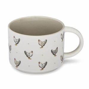Hen Mug Grey