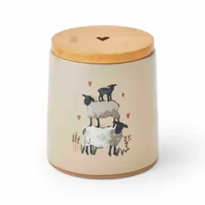 Highland Sheep Canister (Beige)